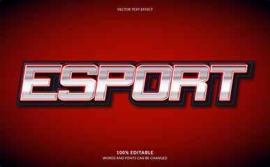 Editable Text Effect, Strong Bold Esport Text Style