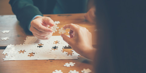 Implement improve puzzel solve connections together with synergy strategy team building organizing...