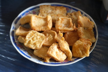Fried tofu, Indonesian traditional food