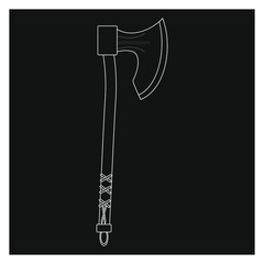 ax weapon used in ancient times by Norse Viking tribes