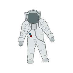 astronaut suit from united states. illustration for web and mobile design.