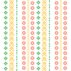 Unique embroidery wall design for cafe decor.