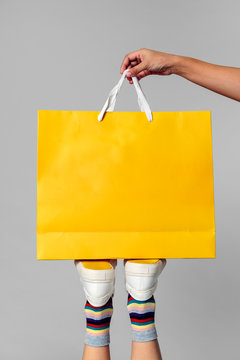 Yellow shopping bag new arrivals