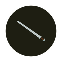 Weapons sword used in ancient times by Norse Viking tribes