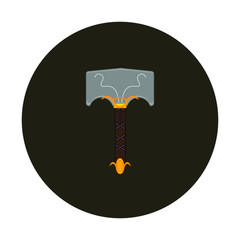 In Norse mythology, Mjolnir is described as one of the most feared weapons in Norse mythology. It belongs to the god Thor