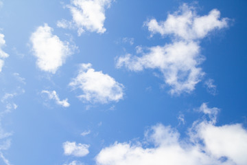 blue sky with clouds