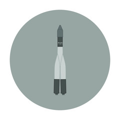 space rocket of the former soviet union. illustration for web and mobile design.