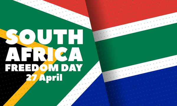 South Africa Freedom Day (Afrikaans: Vryheidsdag) is a public holiday in South Africa celebrated on 27 April. Background, poster, card, banner design.  - Powered by Adobe