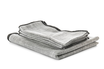 Clean napkins on white background