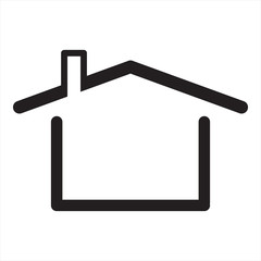 home shape designed as a logo or icon