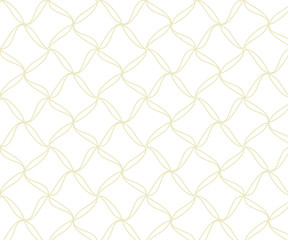 Linear vector pattern, repeating petals, yellow line 