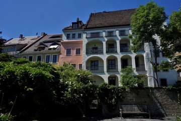 Residential homes spotted from the Ochsenzwinger park in Goerlitz