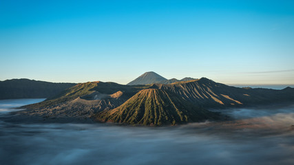 Mount Bromo, is an active volcano and part of the Tengger massif, in East Java, Indonesia