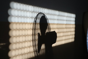 cooling by a fan in the summer heat