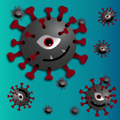 Coronavirus,COVID-19 background illustration