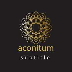 ornament logo gold and silver