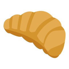 French croissant icon. Isometric of french croissant vector icon for web design isolated on white background