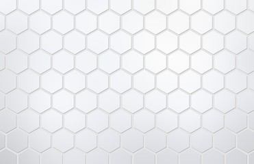 Hexagonal silver light background. Subtle geometric graphic.