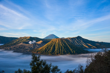 Mount Bromo, is an active volcano and part of the Tengger massif, in East Java, Indonesia