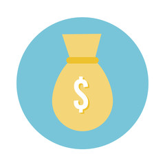 money bag block style icon