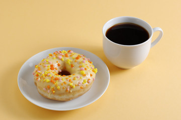Donut and coffee