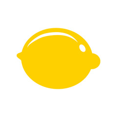 Lemon citrus fruit icon bright art vector - 341576354