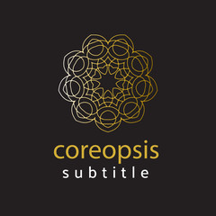 ornament logo gold and silver