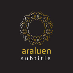 ornament logo gold and silver