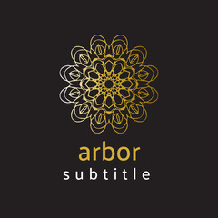 ornament logo gold and silver