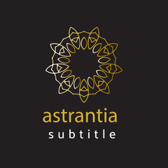 ornament logo gold and silver