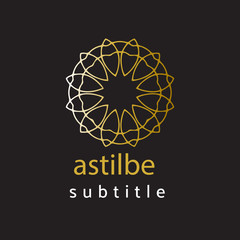 ornament logo gold and silver