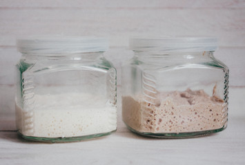 rye sourdough for baking homemade bread