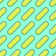 Seamless vector pattern with rounded shapes. Colorful background