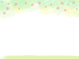 抽象的な手描風の背景イラスト