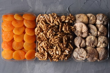 Dried apricot,fig and walnut