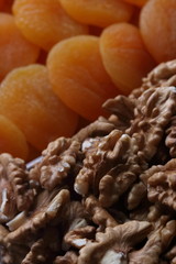 Dried apricot and walnut