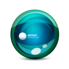 Circle button or banner for text design template. Abstract background or button concept