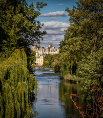 Lake in St. James's Park (1603) - a famous park in central London (City of Westminster) and the...