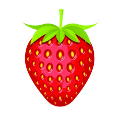 Strawberry vector design illusration isolated on white background
