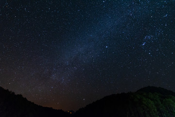 Fototapeta na wymiar stars at night in the sky for background