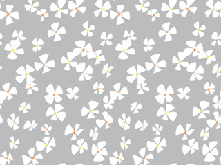 手描きの小花柄パターン／シームレス