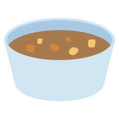 使い捨て容器に盛りつけられたカレー