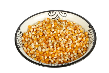 corn seeds in the plate