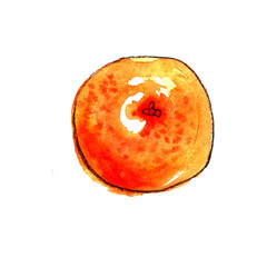 juicy bright round oranges in a section and slices with leaves