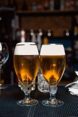 Beer in glass.