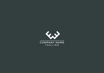 Letters E E, E&E joint logo icon vector template. creative, minimal, modern, unique, professional, trendy, top logo design with white color vector illustration.