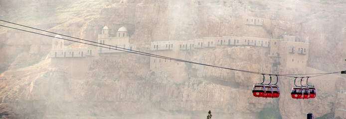 mount of temptation in Jericho city, West Bank