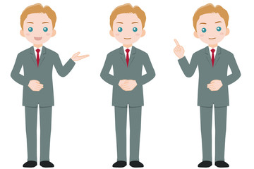 スーツ姿の男性