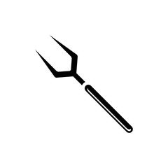barbecue fork icon vector template