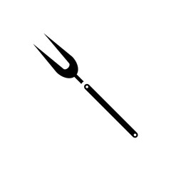 barbecue fork icon vector template